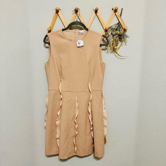 Red Valentino Pink Ruffle Skirt Dress Sz L - Picture 2 of 11